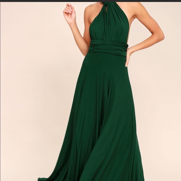 Lulu’s Tricks of The Trade Green Maxi Dress - Picture 3 of 16